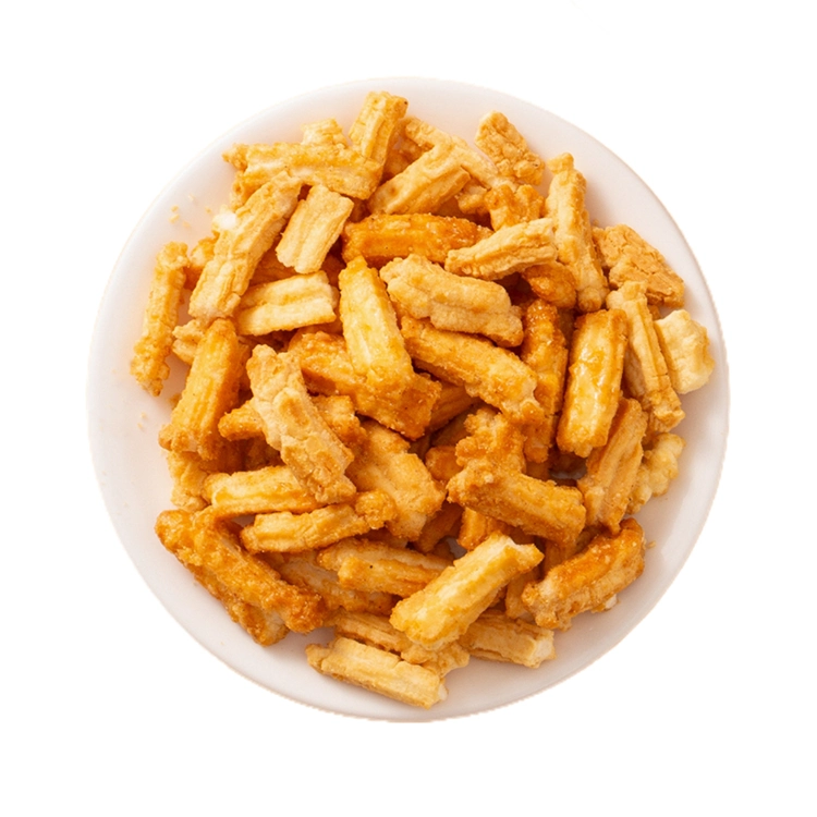 2,5 kg de tiras de galleta de arroz con sabor a yema de huevo y mostaza